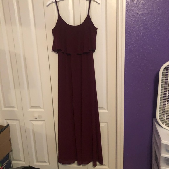 NWOT show me your Mumu plum bridesmaid maxi dress size small - Picture 4 of 8